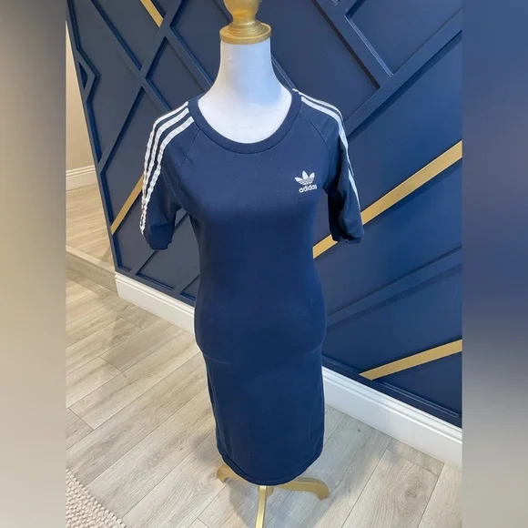 anastasia dark blue dress adidas Originals x Miaou Slim Women's Short Dress